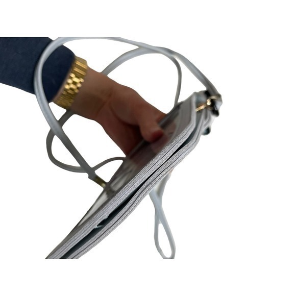 EUC Cat Lanyard Crossbody Light Grey w/ Brown & Black Ears & Squishmallow Charm - Picture 6 of 10